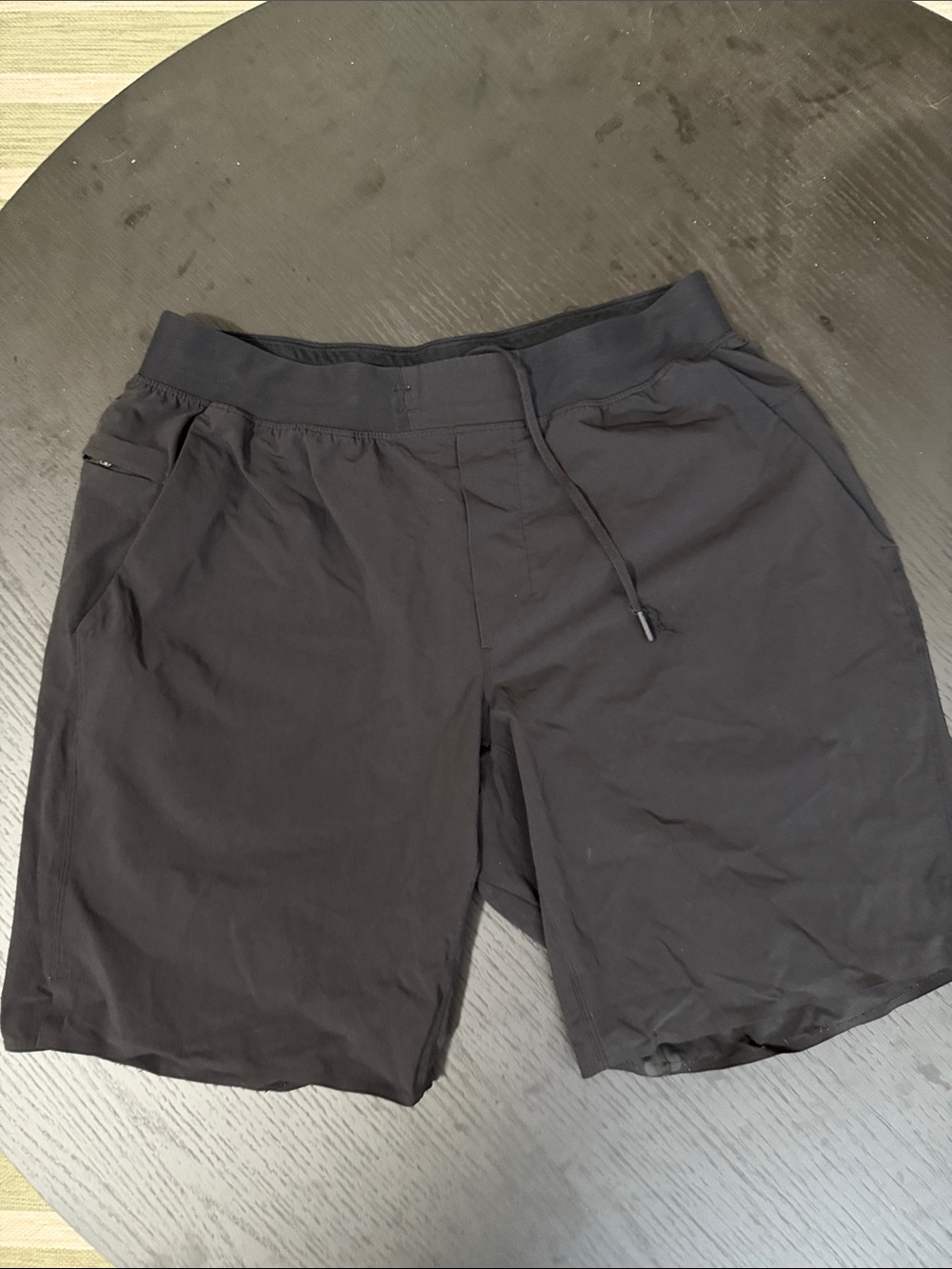 lululemon athletica Men's Black Athletic Drawstring Shorts